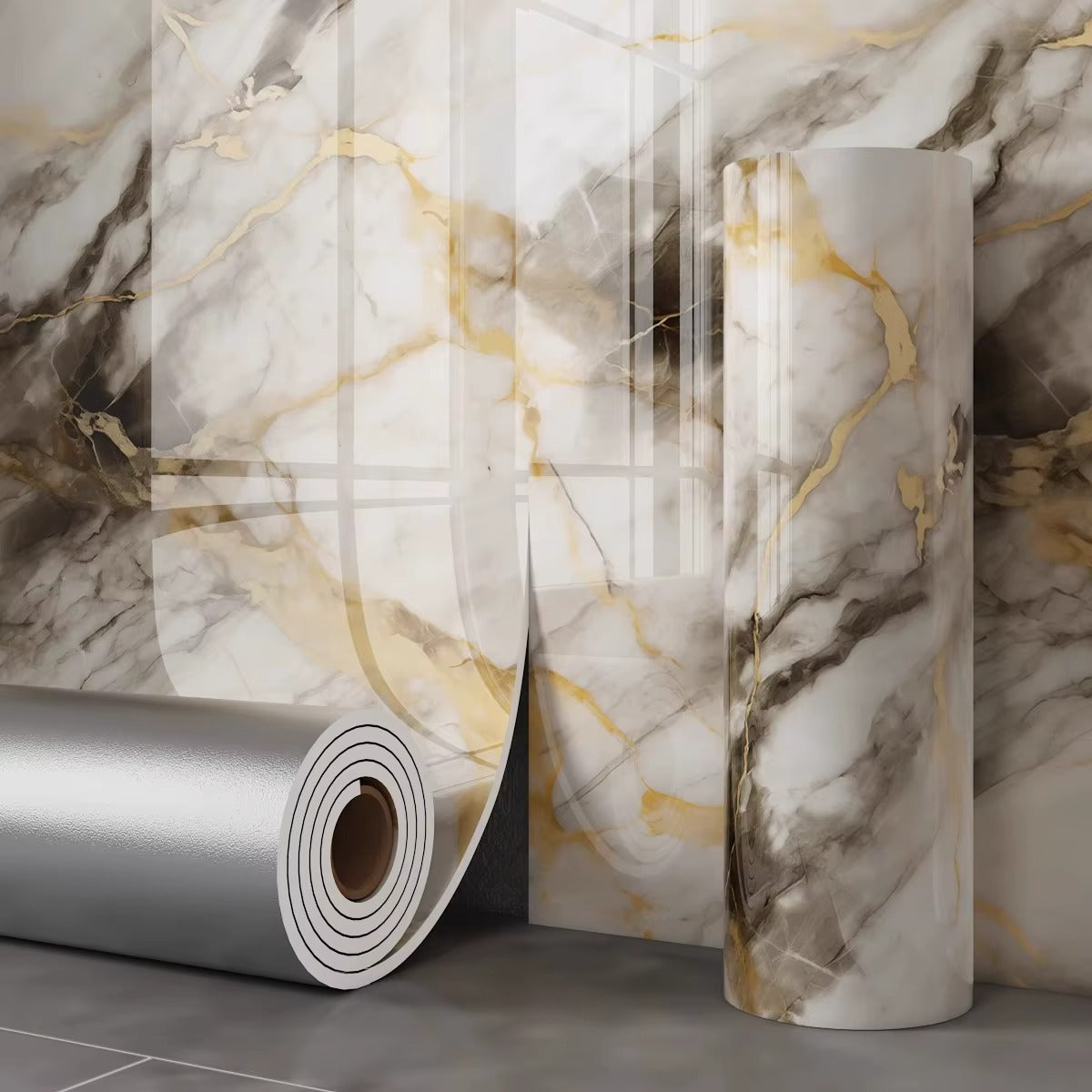 Carta da Parati Effetto Marmo 3D Adesiva