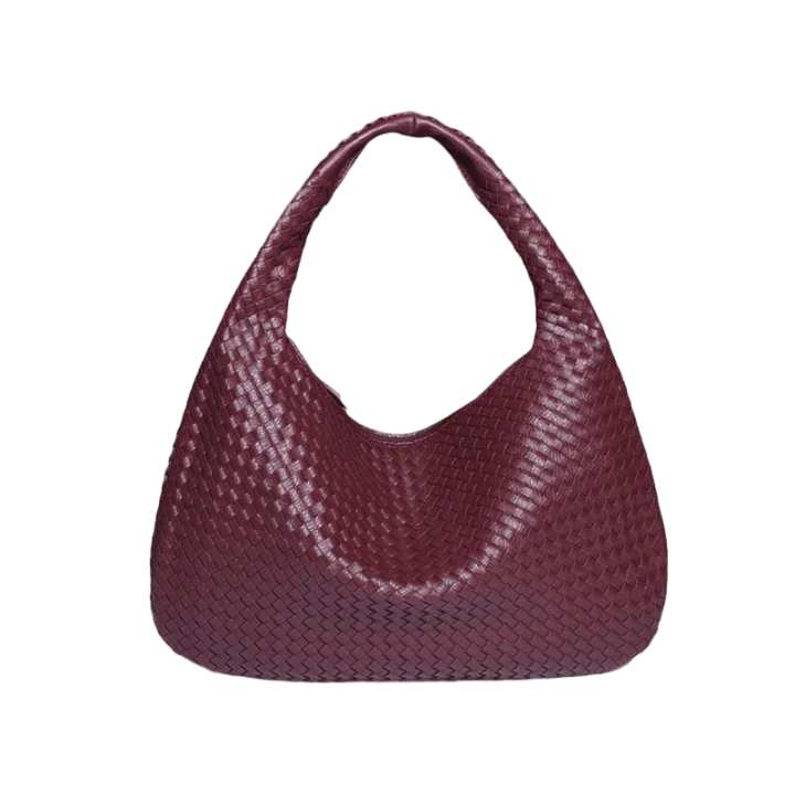 Burgundy Woven Bag