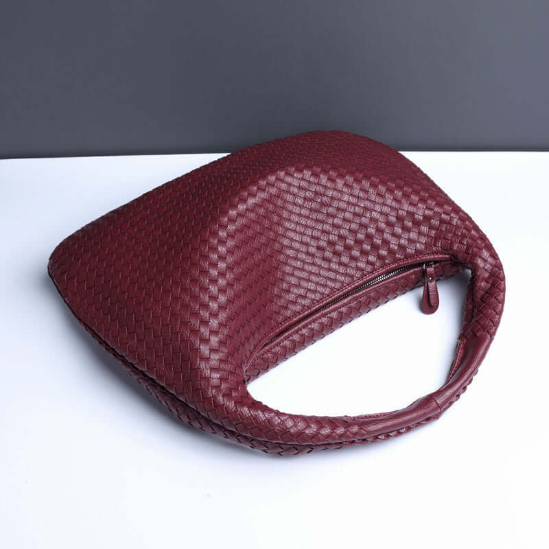 Burgundy Woven Bag